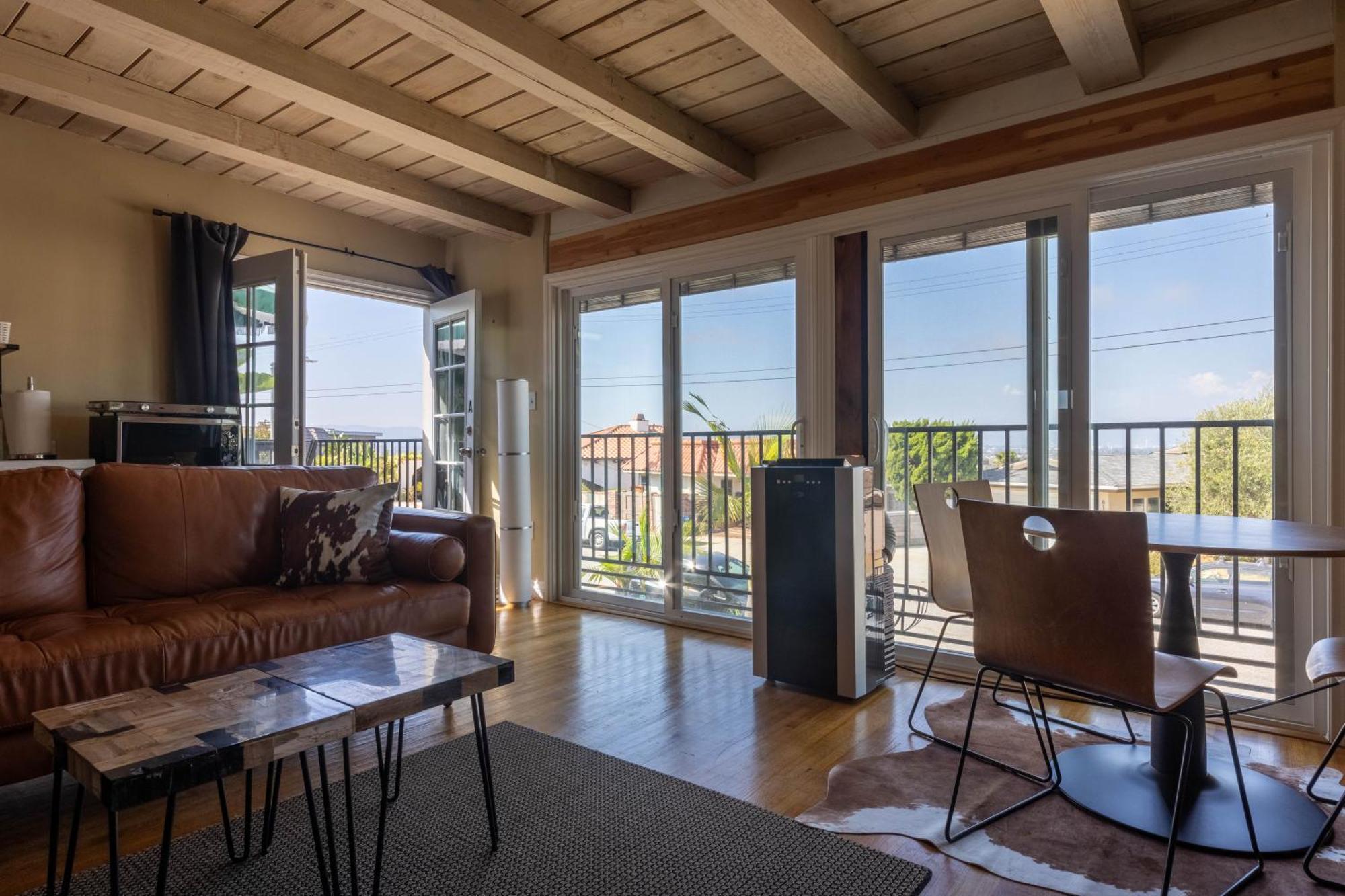 Overlooking Marina Del Rey Sailboats, Is Green Ginger Playa Del Rey On The Bluff,